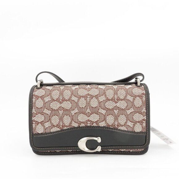 Coach Bandit Signature Shoulder Bag Cocoa Black OS